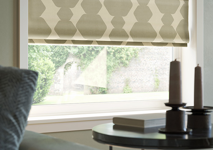Construct, Burnt Sugar - Twist&Fit Roman Blind - Image 5
